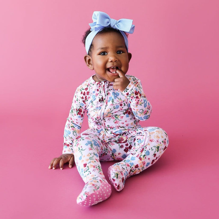 Aldona Footie Ruffled Zippered One Piece