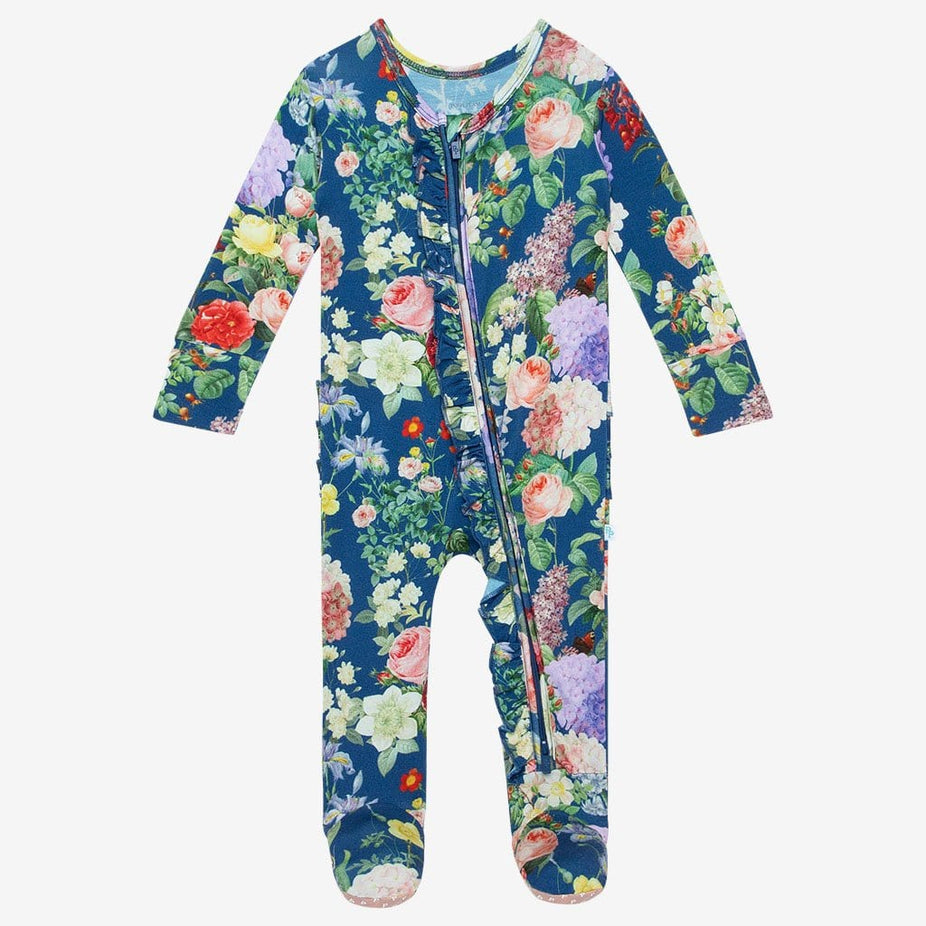 Carmen Footie Ruffled Zippered One Piece