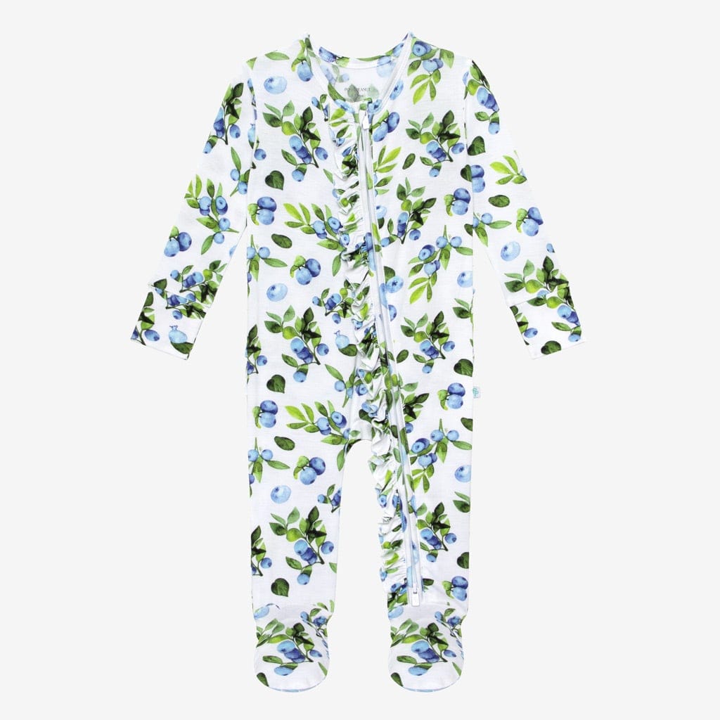 Carolina Footie Ruffled Zippered One Piece