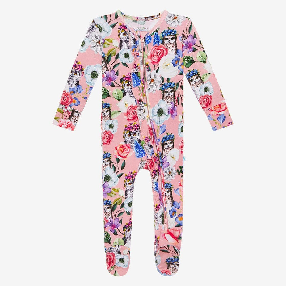 Dixie Footie Ruffled Zippered One Piece