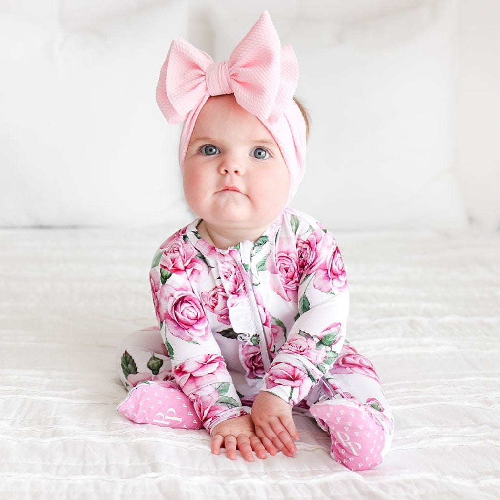 Eden Footie Ruffled Zippered One Piece