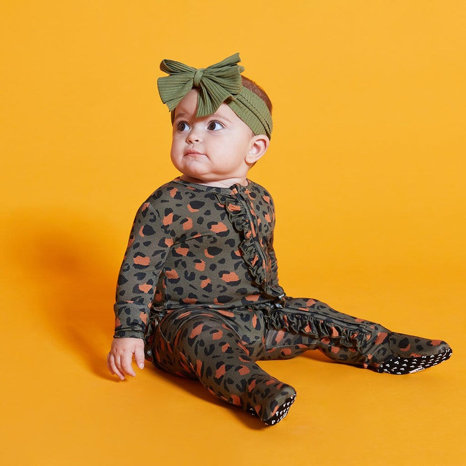 Baby on Eli Footie Ruffled Zippered One Piece
