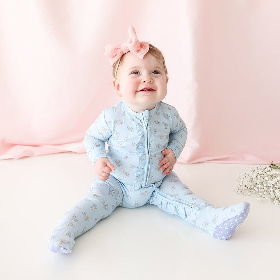 Grace Footie Ruffled Zippered One Piece