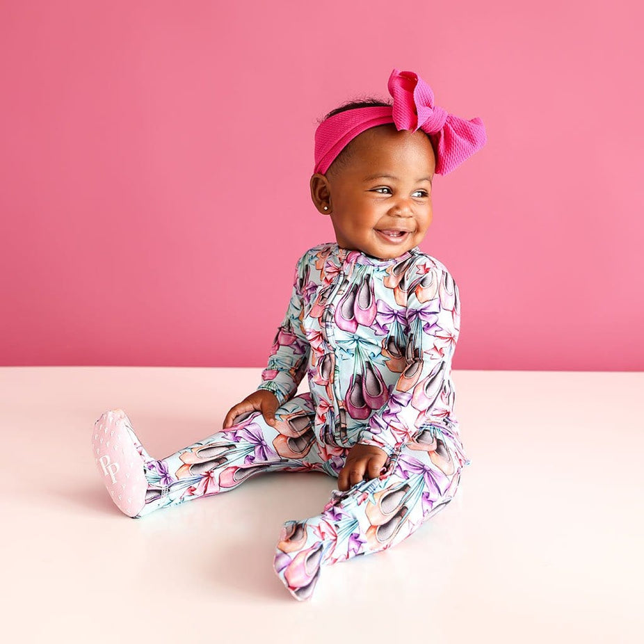 Irina Footie Ruffled Zippered One Piece