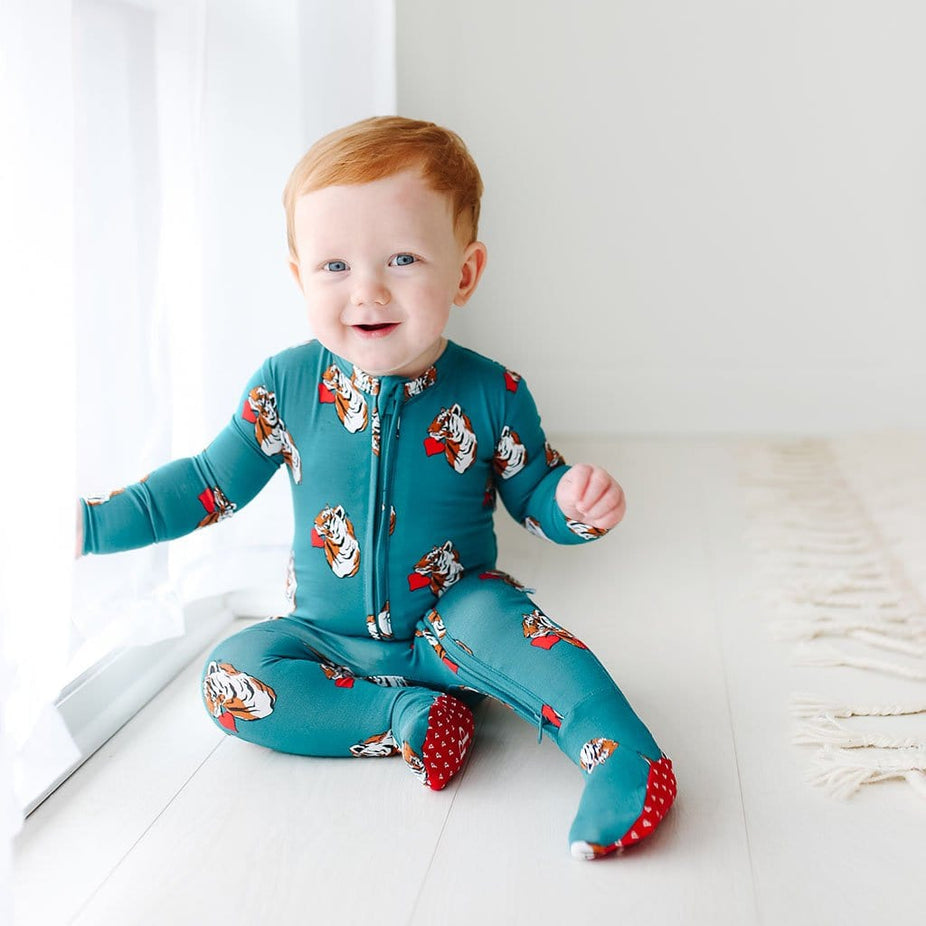 Jax Footie Zippered One Piece