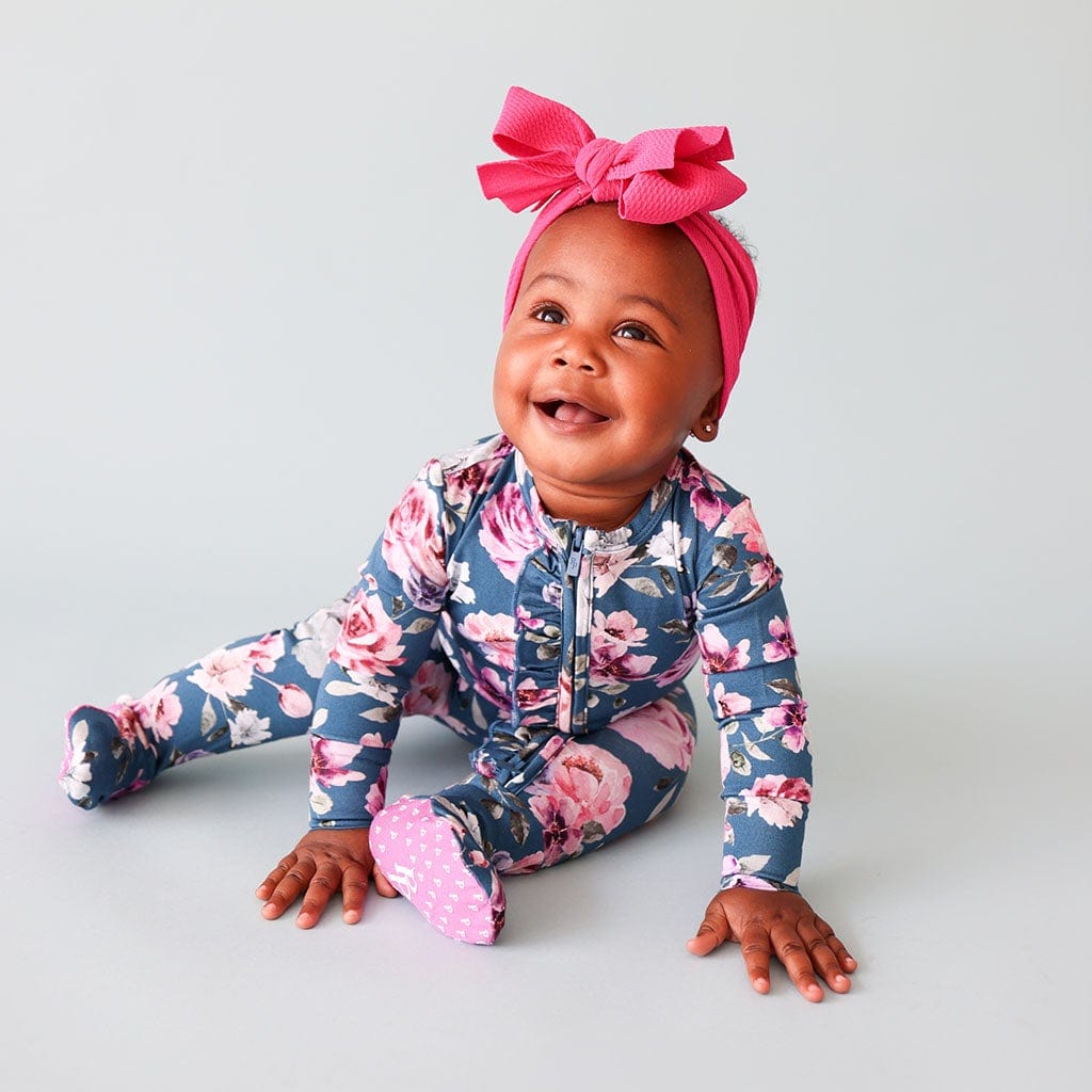 Keisha Footie Ruffled Zippered One Piece