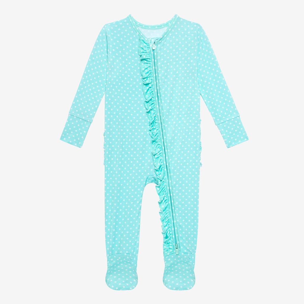 Lyla Footie Ruffled Zippered One Piece