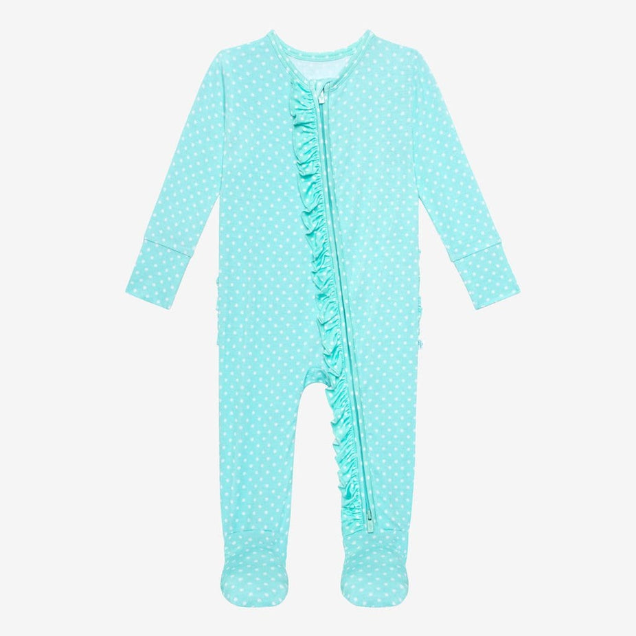 Lyla Footie Ruffled Zippered One Piece