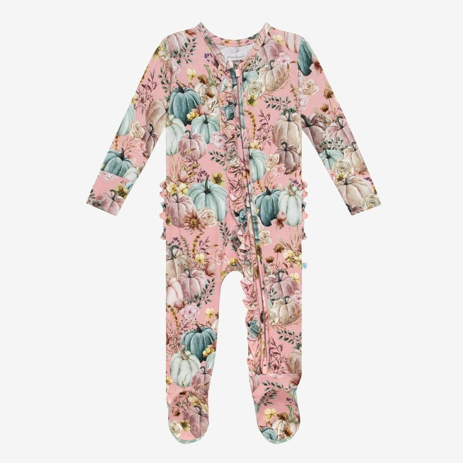 Marley Footie Ruffled Zippered One Piece