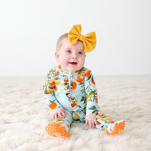 Mirabella Footie Ruffled Zippered One Piece