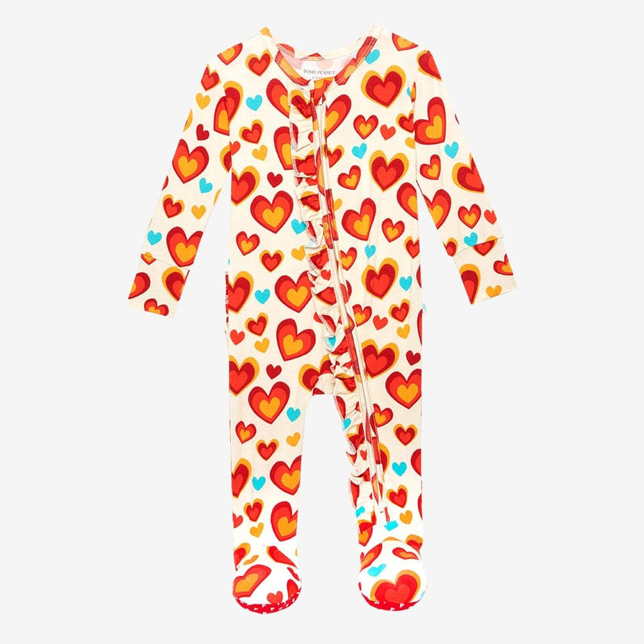 Robin Footie Ruffled Zippered One Piece