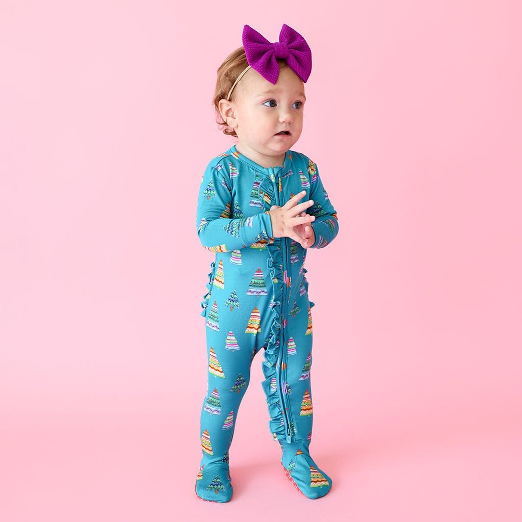 Sierra Footie Ruffled Zippered One Piece