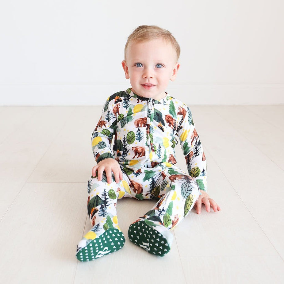 Archer Footie Zippered One Piece