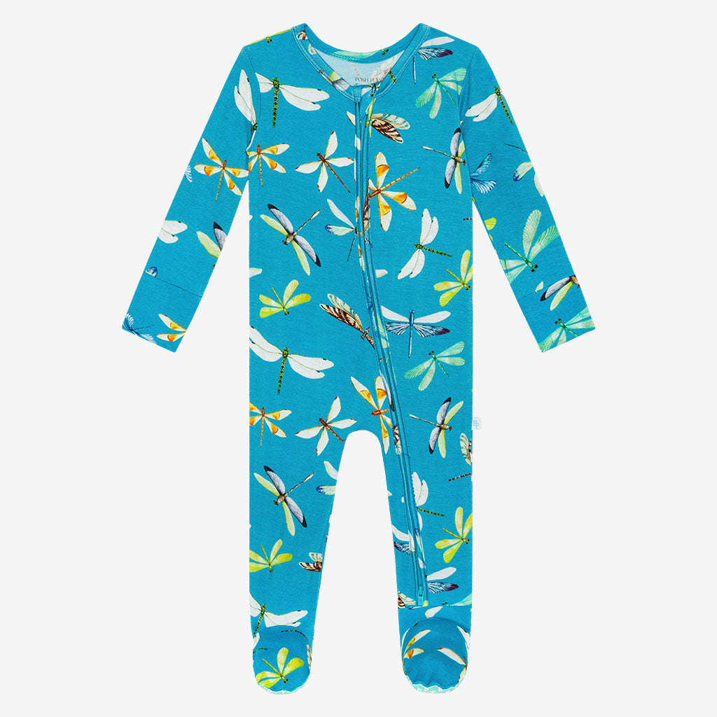 Cameron Footie Zippered One Piece