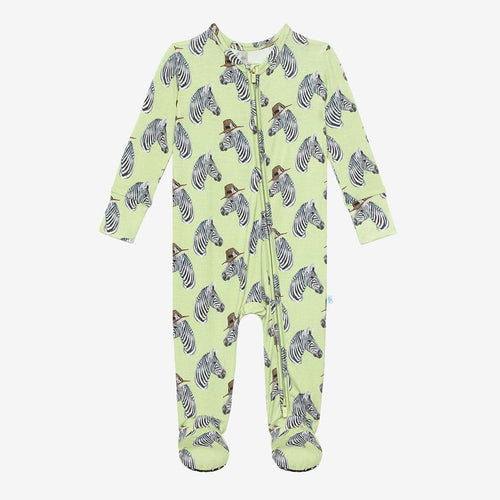 Dante Footie Zippered One Piece Front