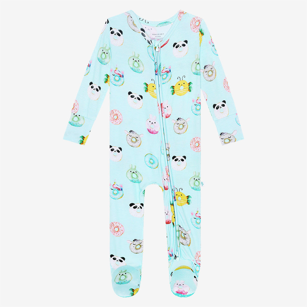 Donuts Footie Zippered One Piece