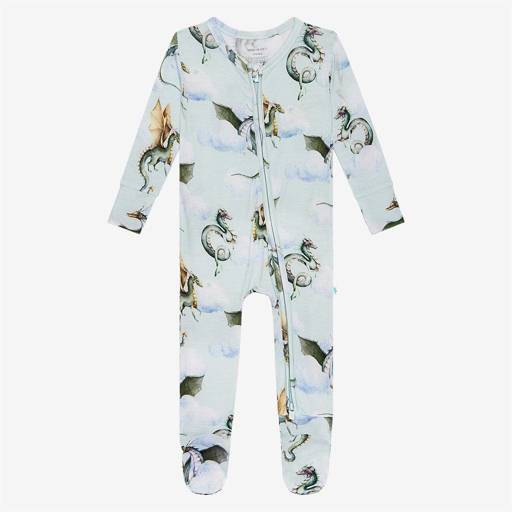 Percy Footie Zippered One Piece