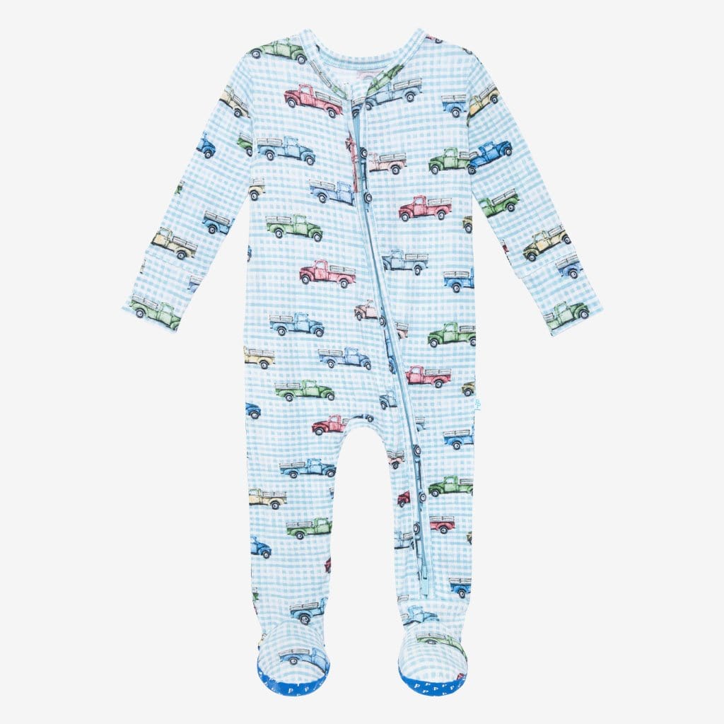 Redford Footie Zippered One Piece