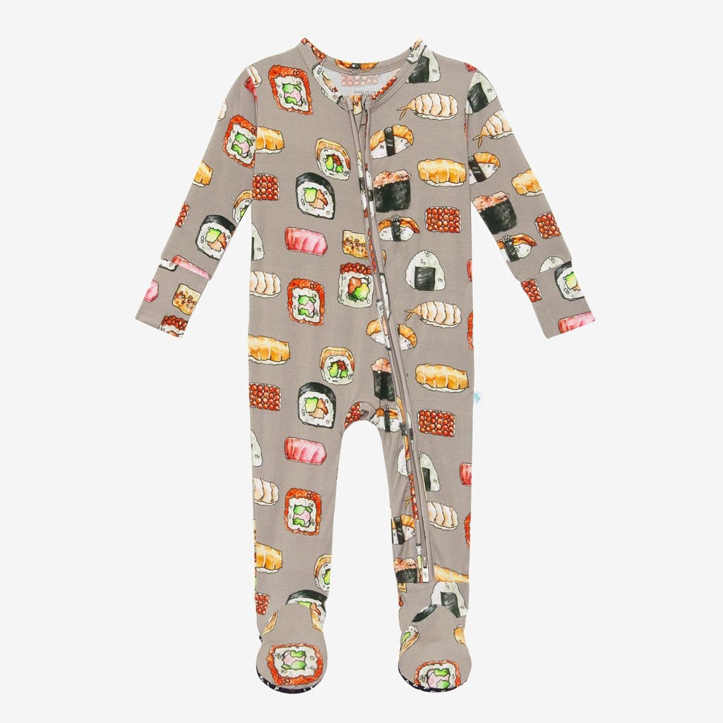 Sushi Mushi Footie Zippered One Piece