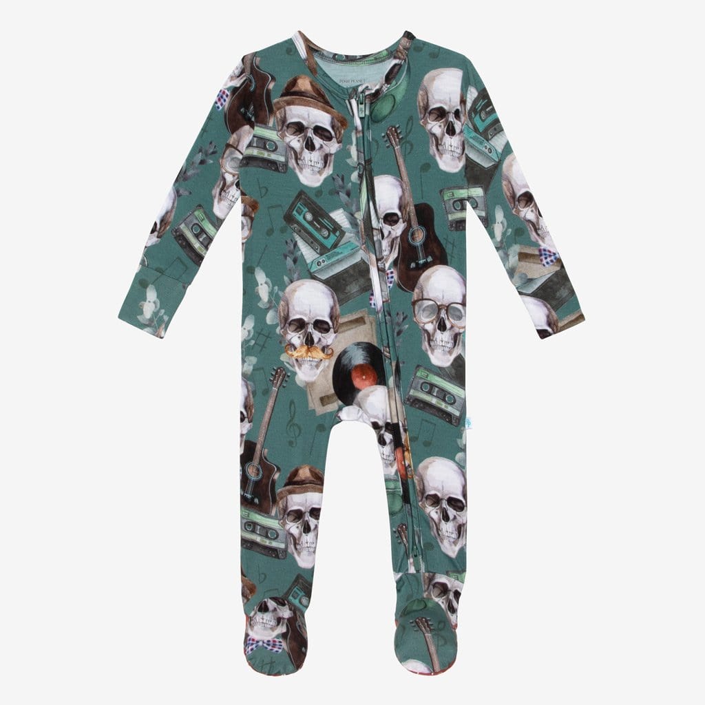 Sheldon Footie Zippered One Piece