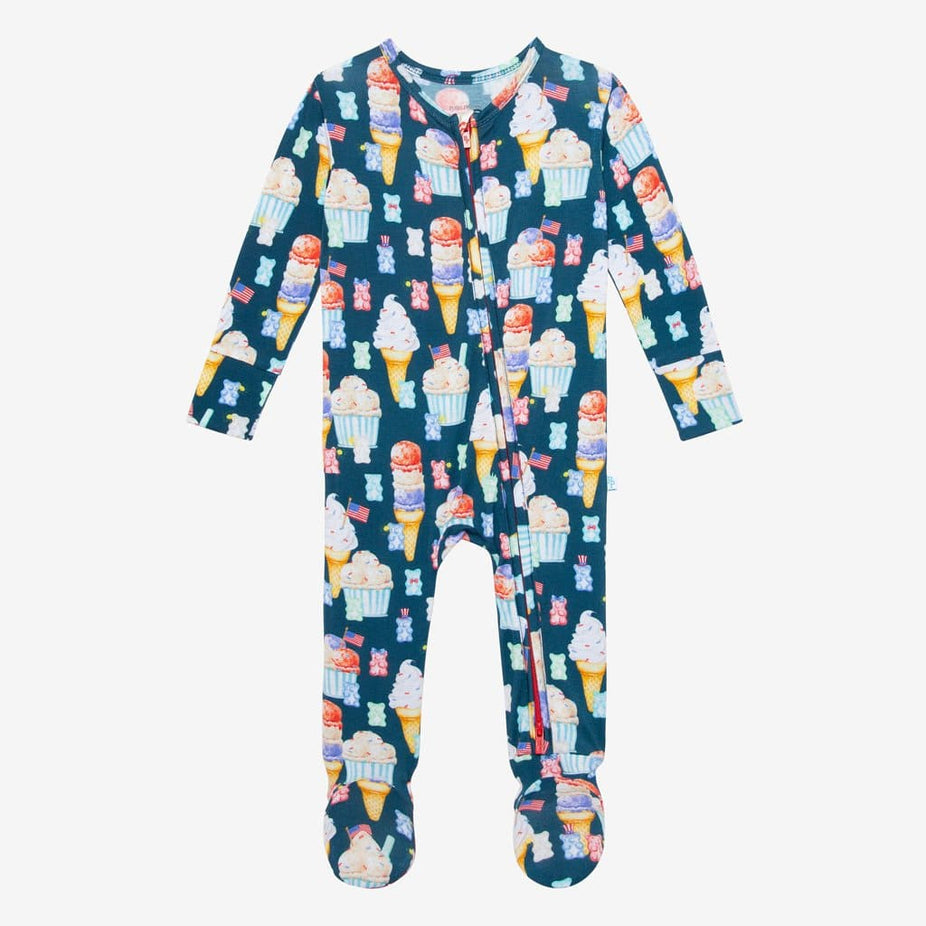 Skye Footie Zippered One Piece