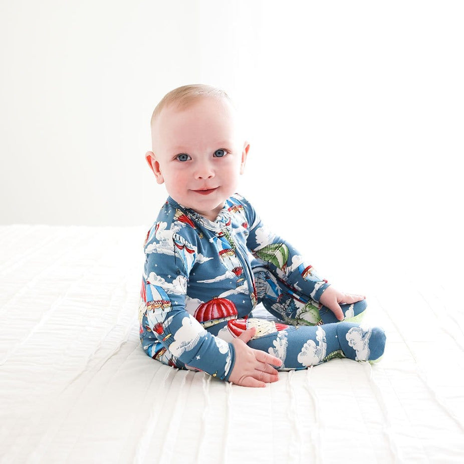 Baby on Tanner Footie Zippered One Piece