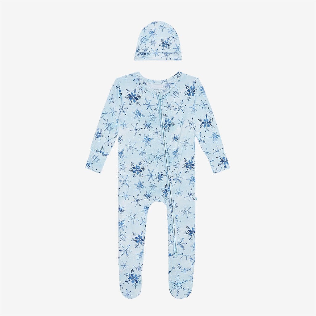 Alaska Footie Zippered One Piece Beanie Set
