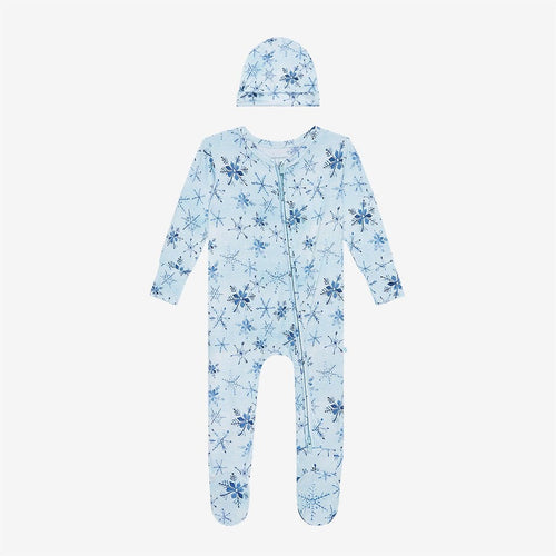 Alaska Footie Zippered One Piece Beanie Set