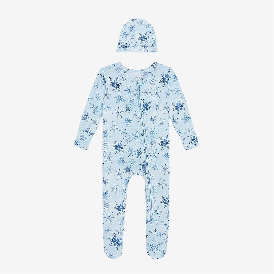 Alaska Footie Zippered One Piece Beanie Set