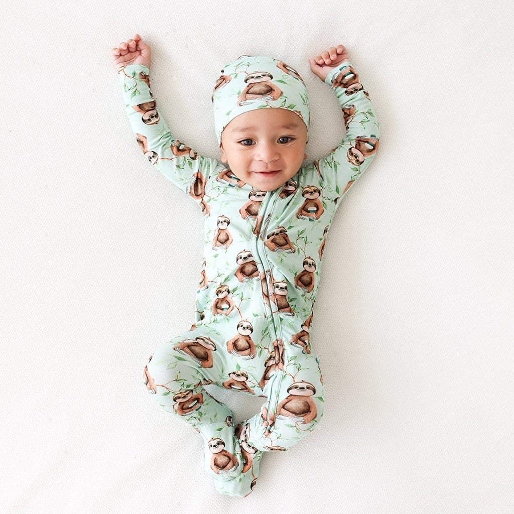 Normandie Footie Zippered One Piece Beanie Set