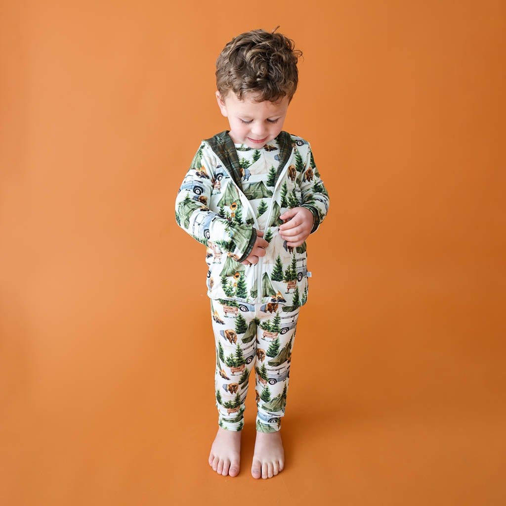 Camp Posh Peanut & Anderson Reversible Long Sleeve Jacket