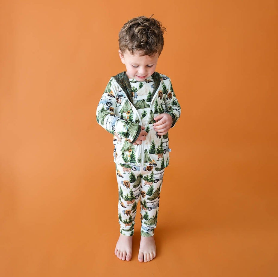 Camp Posh Peanut & Anderson Reversible Long Sleeve Jacket