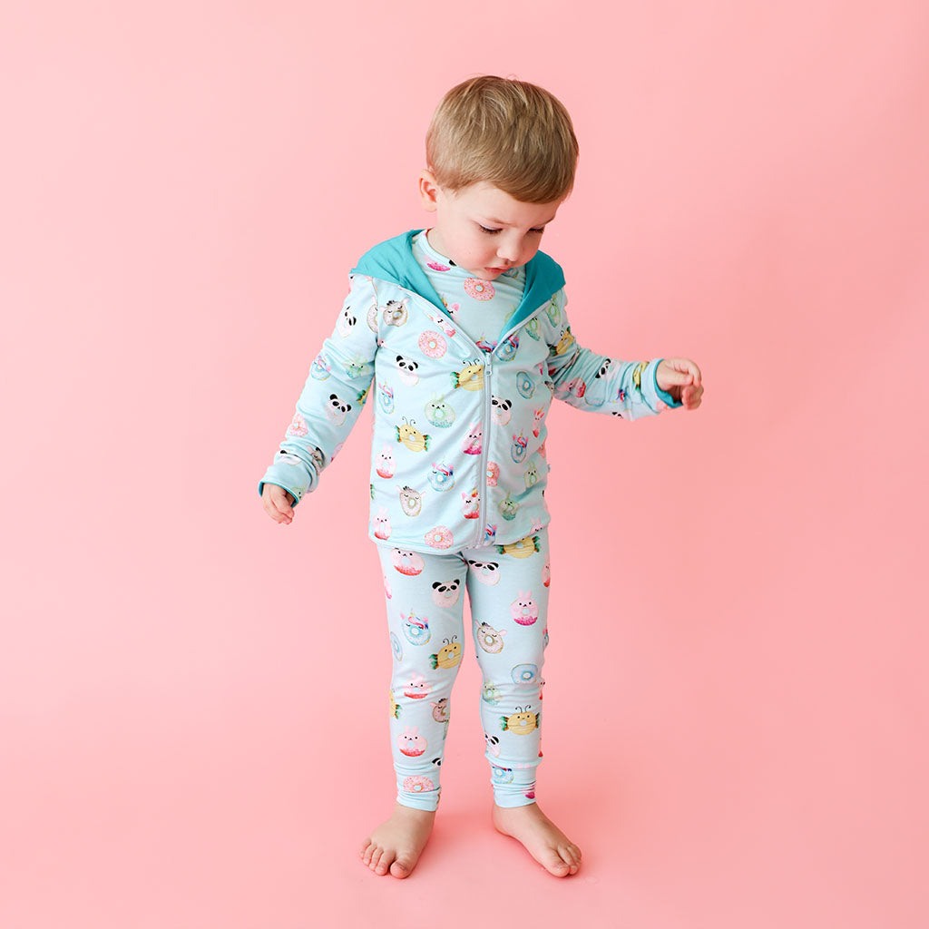 Donuts & Signature Teal Reversible Long Sleeve Jacket