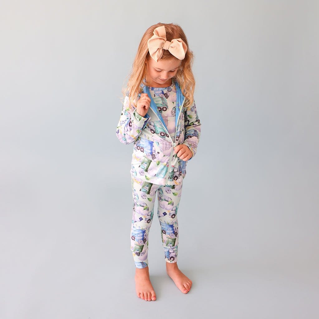 Garbage Trucks & Save the Planet Reversible Long Sleeve Jacket