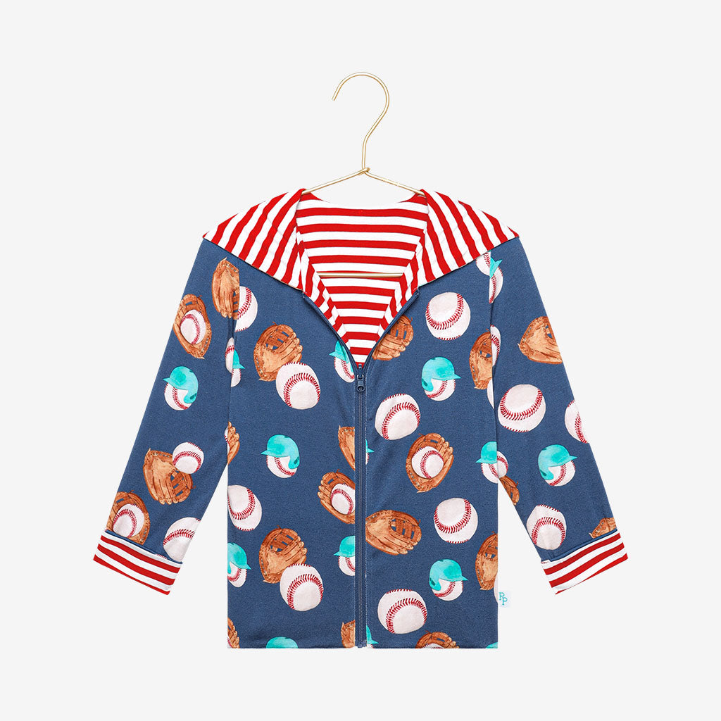Homer & Home Run Stripe Reversible Long Sleeve Jacket