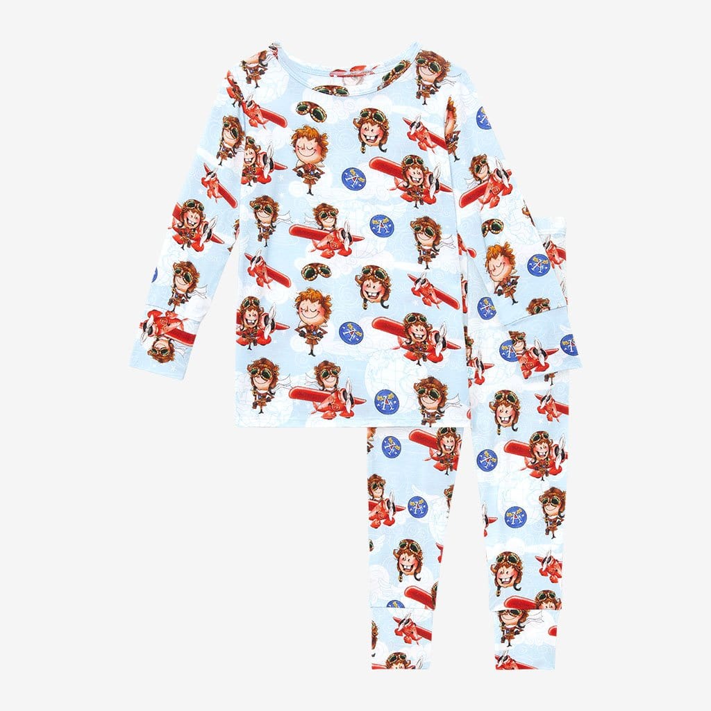 Amelia Earhart Long Sleeve Pajamas