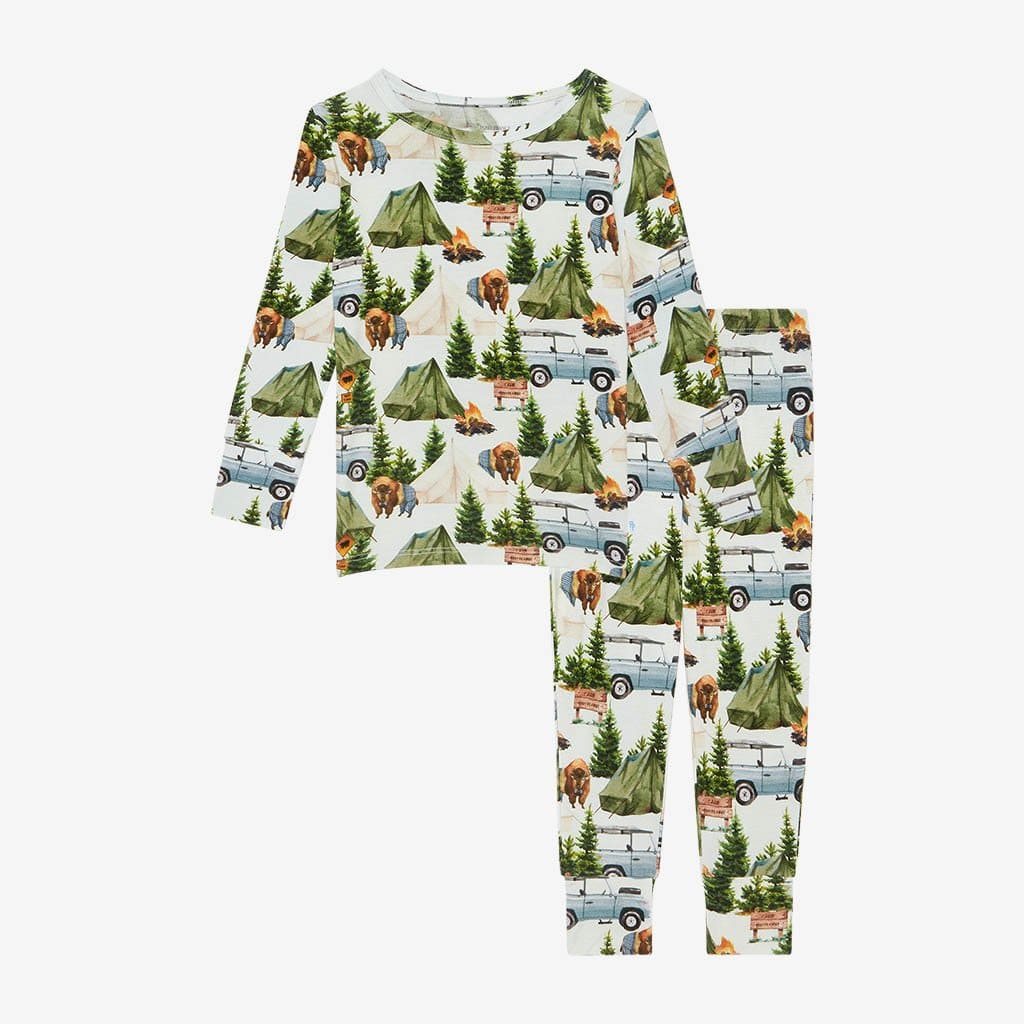 Camping Toddler Pajamas Long Sleeve Pajamas Camp Posh Peanut
