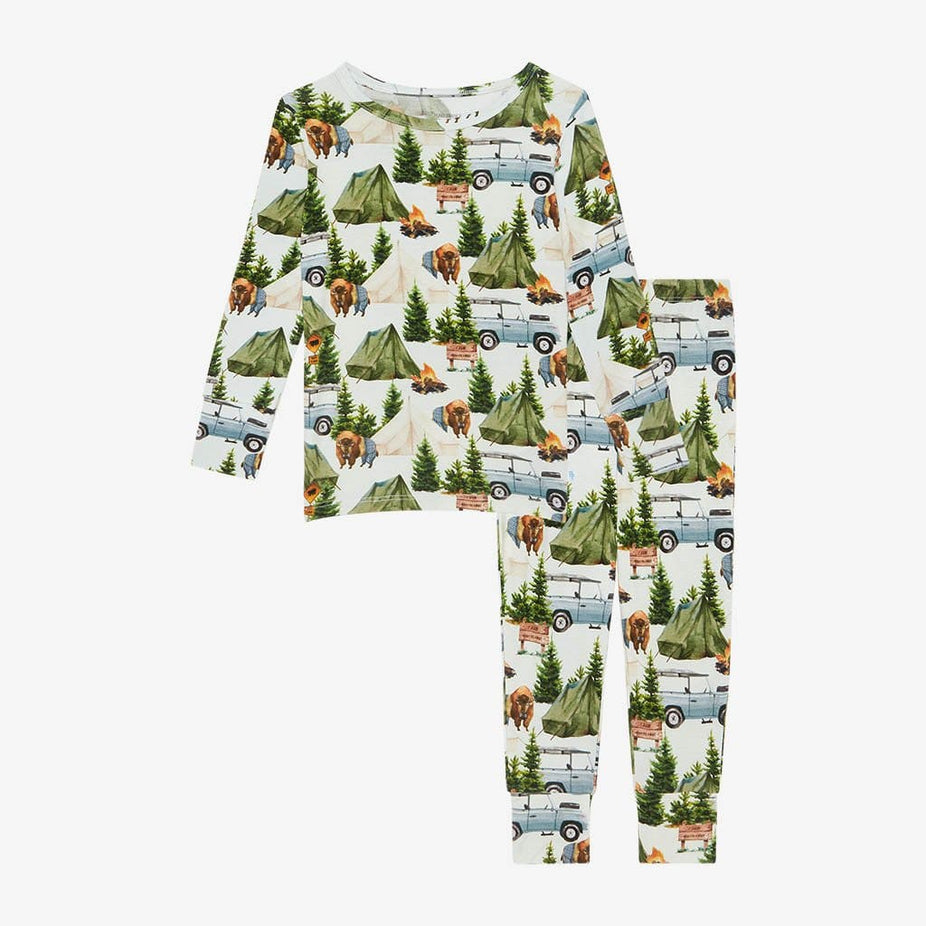 Camping Toddler Pajamas Long Sleeve Pajamas Camp Posh Peanut