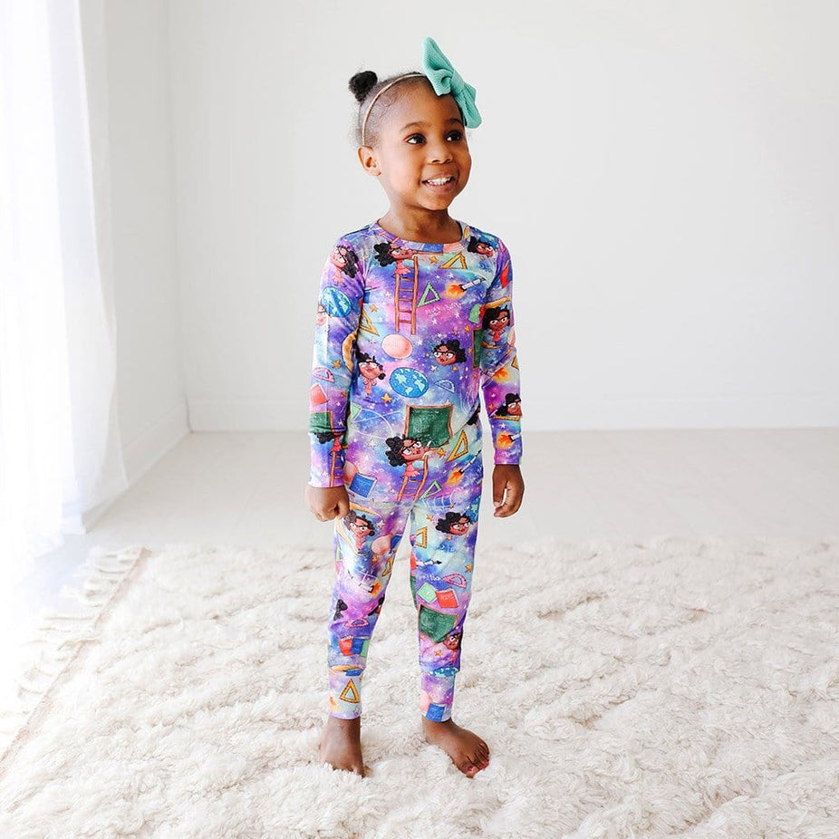 Toddler wearing Katherine Johnson Long Sleeve Pajamas