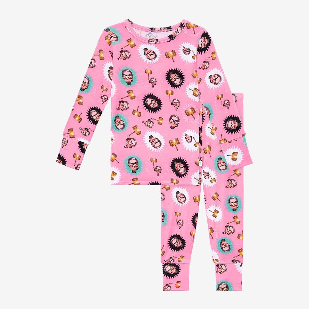 Pink Ruth Bader Ginsburg Long Sleeve Pajamas