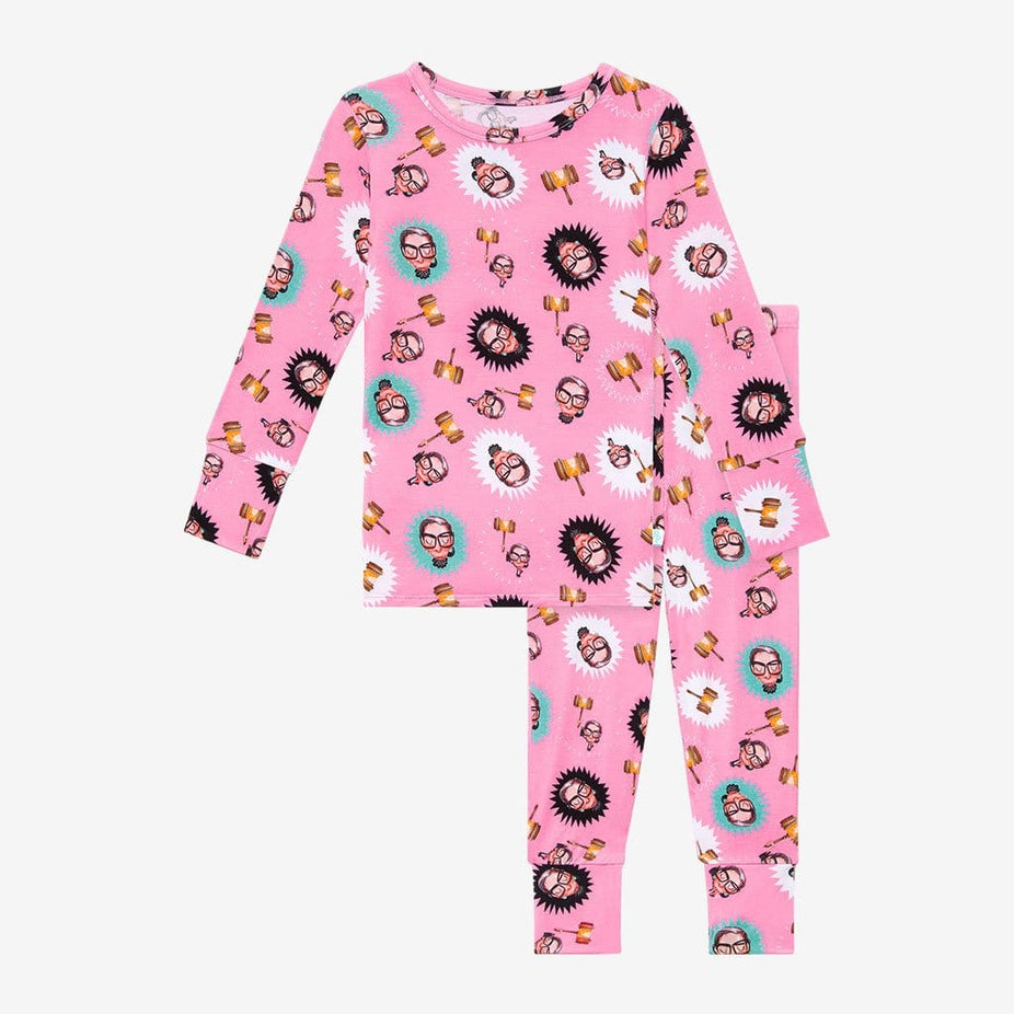 Pink Ruth Bader Ginsburg Long Sleeve Pajamas