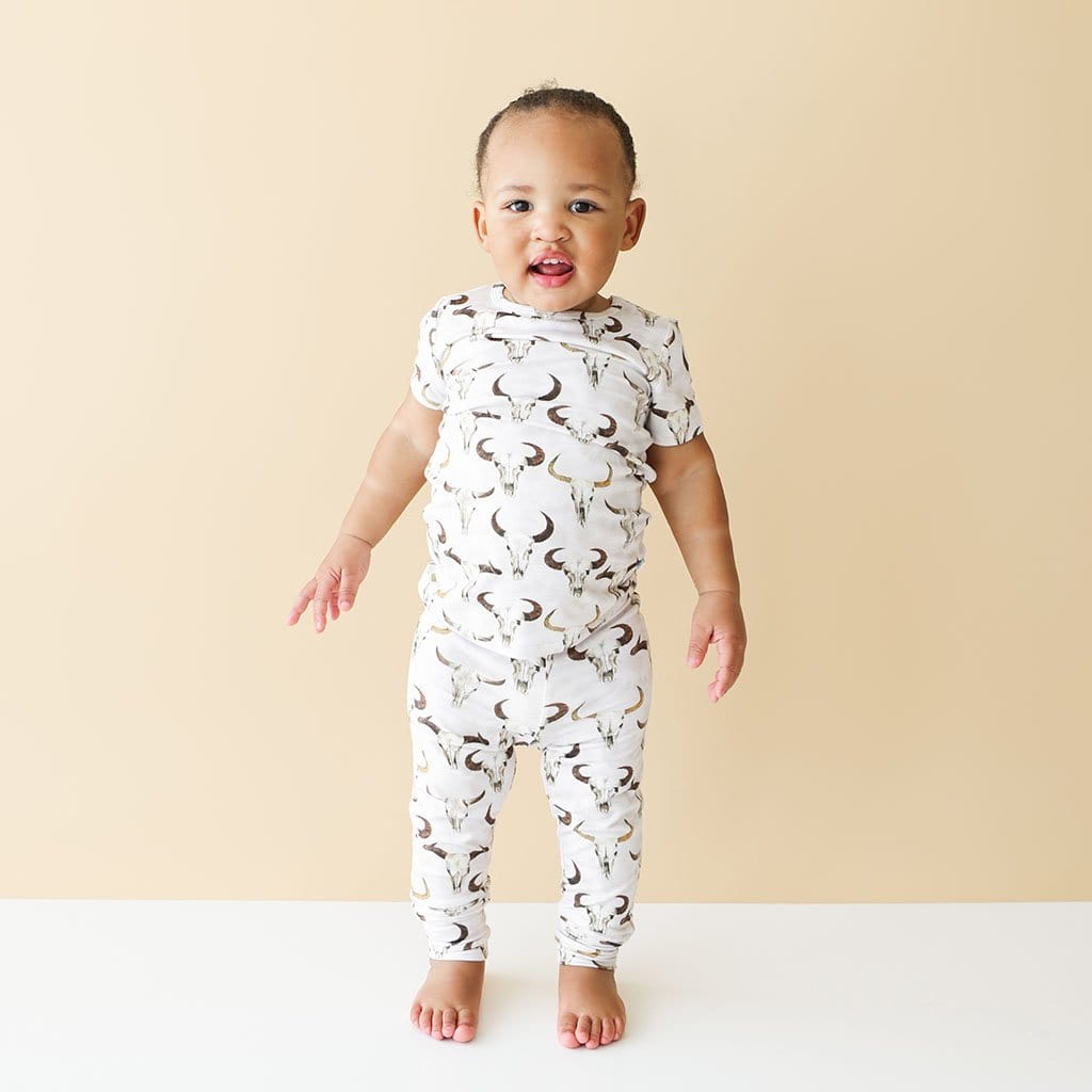 Baby wearing Austin Short Sleeve Pajamas