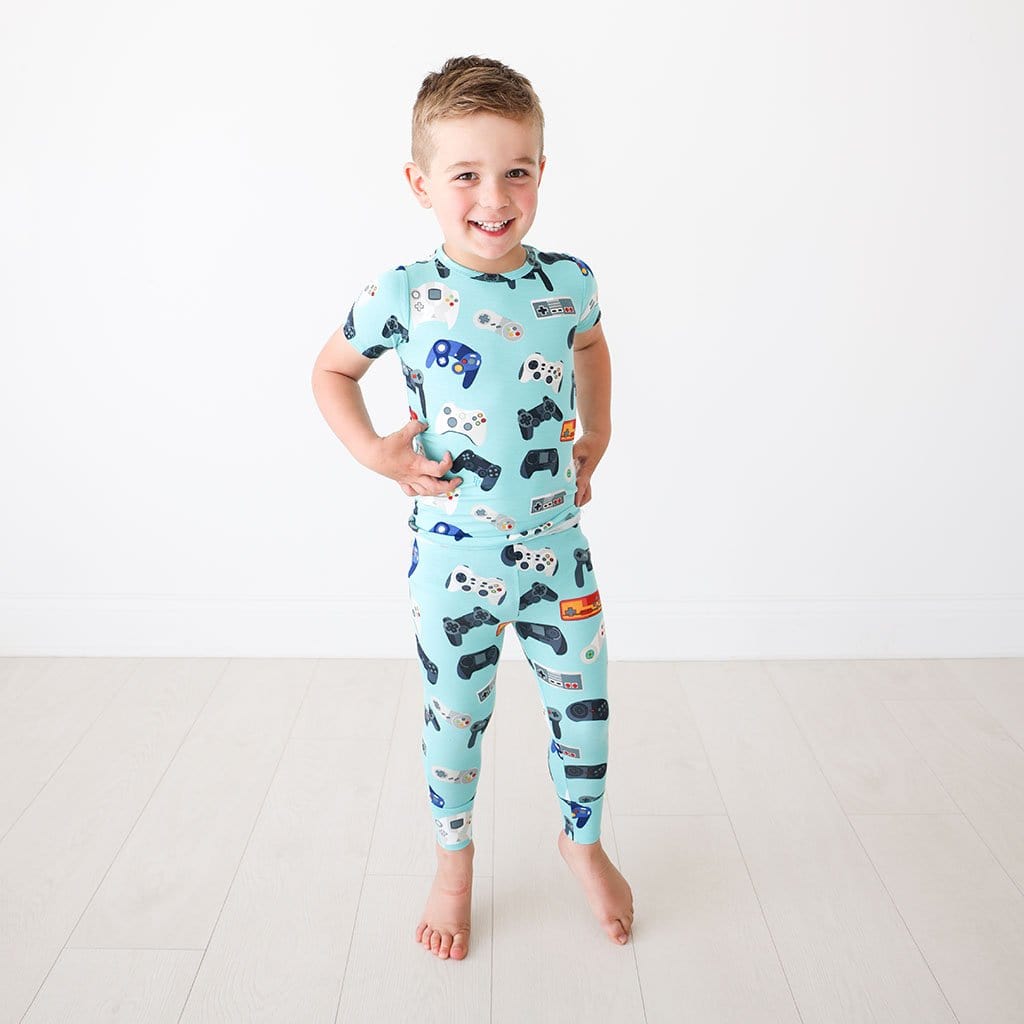 Toddler wearing Gamer Short Sleeve Pajamas