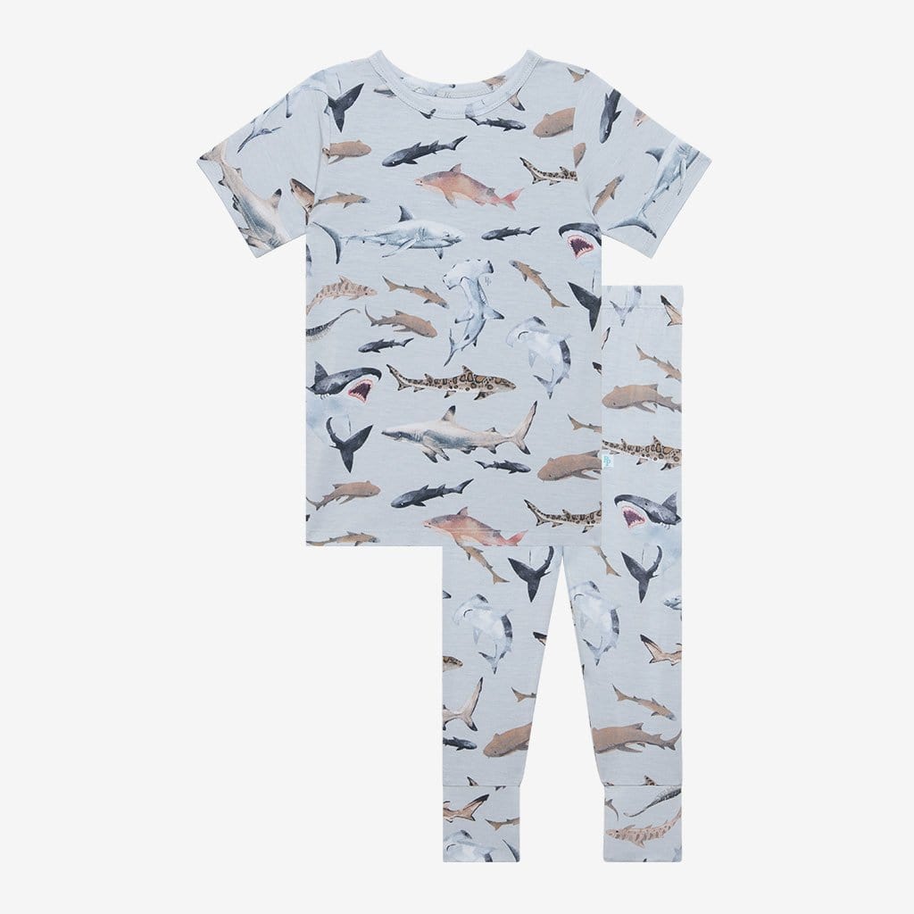 Maverick Short Sleeve Pajamas in shark print