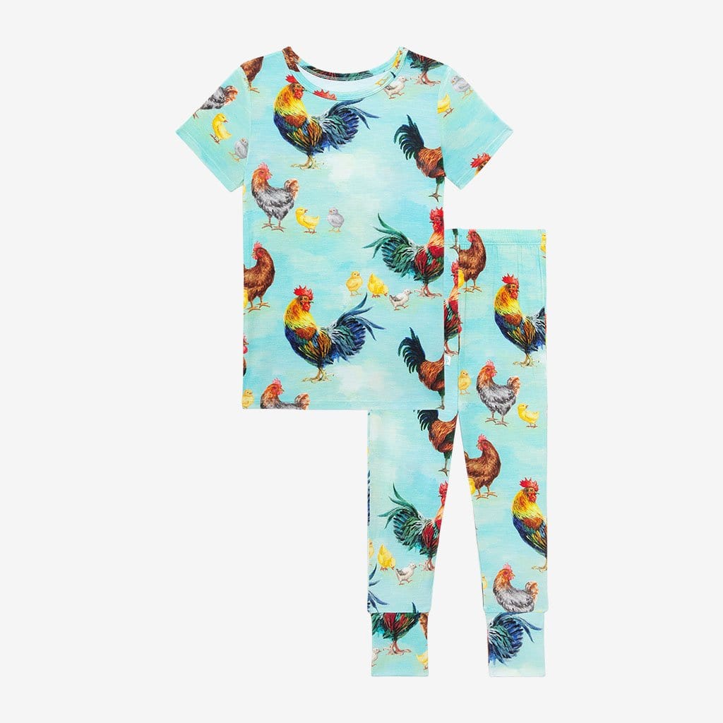 Rhett Short Sleeve Pajamas in chicken print