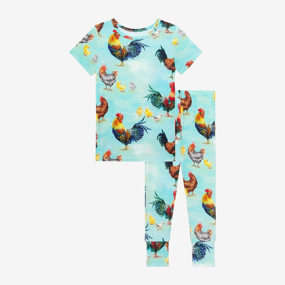 Rhett Short Sleeve Pajamas in chicken print