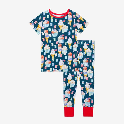 Skye Short Sleeve Pajamas in ice cream print