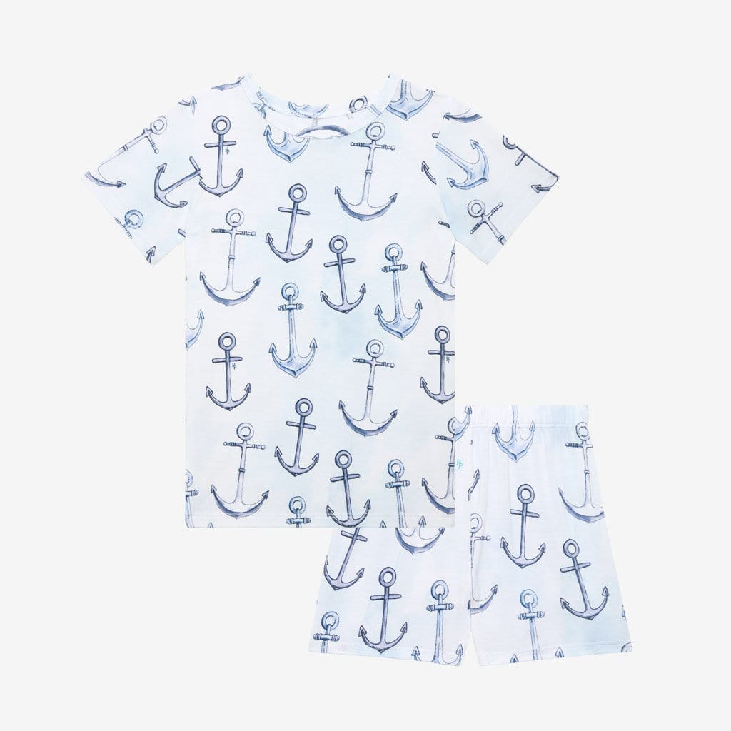 Anchors Away Classic Pajama Short Set