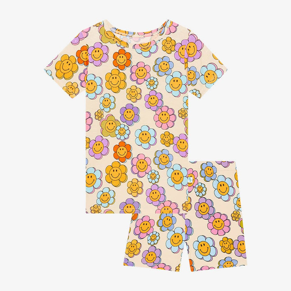 Flower Power Classic Pajama Short Set