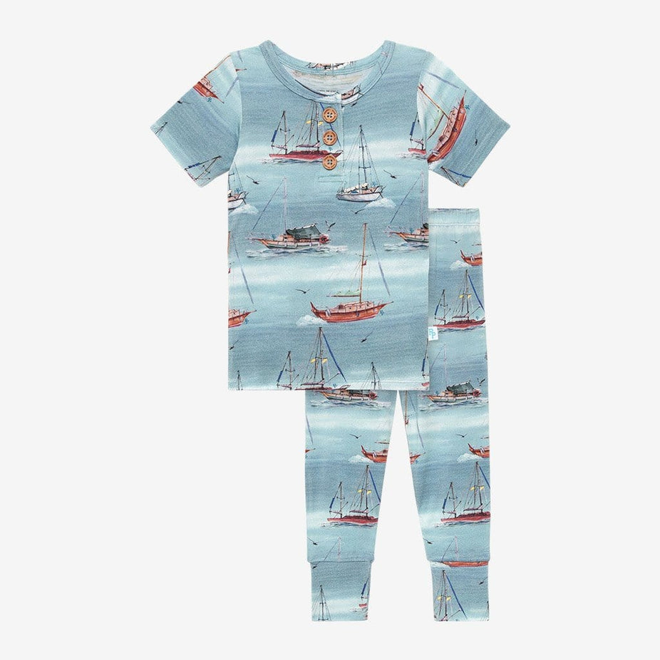 Skip Short Sleeve Henley Pajamas